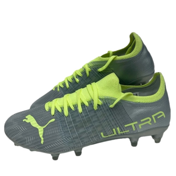 Puma Shoes - NEW PUMA WOMENS ULTRA 3.4 FIRM GROUND SOCCER SHOE, DIAMOND SILVER-FIZZY Size 7.5
